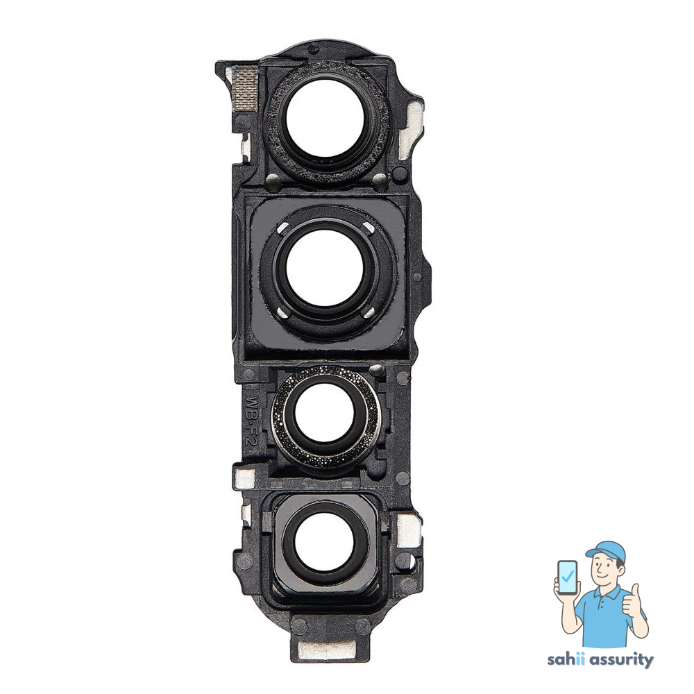 Camera Lens Glass with Frame for Xiaomi Redmi Note 8 Black thumbnail